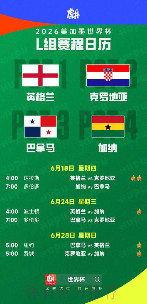 2026世界杯小组赛赛程时间安排 2026世界杯小组赛赛程时间安排